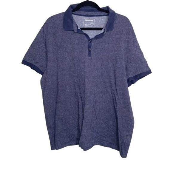 Express Blue Moisture Wicking Polo XL - Picture 1 of 7